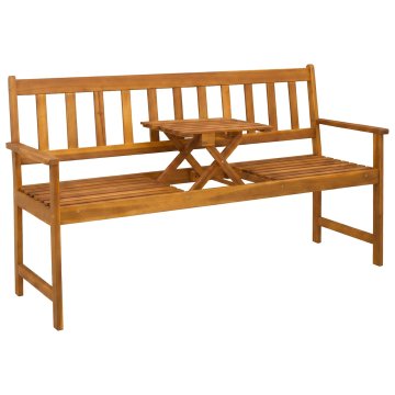 Vidaxl Vrtna klop 158 x 55 x 89 cm Masiven les akacije Naravna