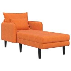 Vidaxl Velik počivalnik Oranžna Mikrovlaknena tkanina