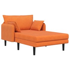 Vidaxl Velik počivalnik Oranžna Mikrovlaknena tkanina