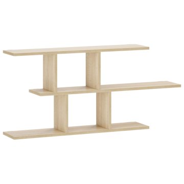 Vidaxl Stenska polica Sonoma hrast 100 x 17 x 45,5 cm Inženirski les
