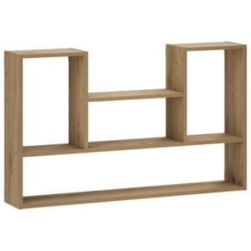 Vidaxl Stenska polica Artisan hrast 100 x 17 x 60 cm Obdelan les