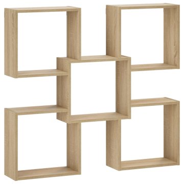 Vidaxl Stenska polica Sonoma hrast 99,5 x 17 x 91 cm Inženirski les