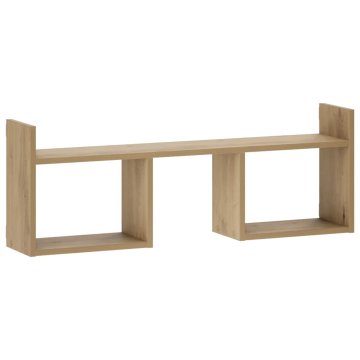 Vidaxl Stenska polica Artisan hrast 90 x 17 x 32 cm Inženirski les