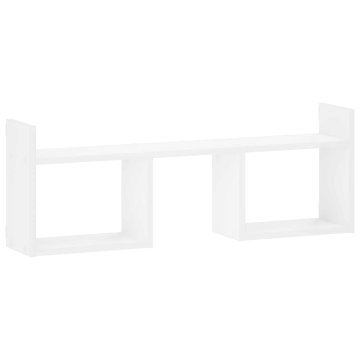 Vidaxl Stenska polica Bela 90 x 17 x 32 cm Inženirski les