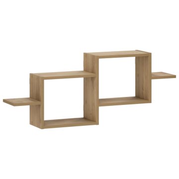Vidaxl Stenska polica Artisan hrast 95 x 17 x 37 cm Inženirski les