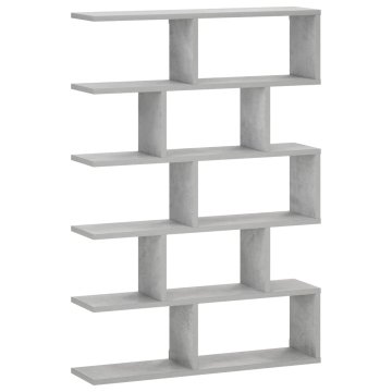 Vidaxl Stenska polica Betonsko siva 70 x 17 x 101 cm Inženirski les