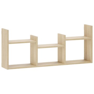 Vidaxl Stenska polica Sonoma hrast 97.5 x 17 x 40 cm Predelan les