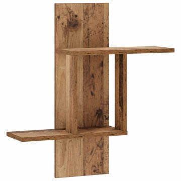 Vidaxl Stenska polica Star les 59 x 17 x 63 cm Inženirski les