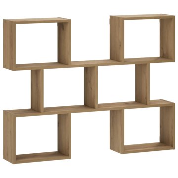 Vidaxl Stenska polica Artisan hrast 103 x 17 x 80 cm Inženirski les