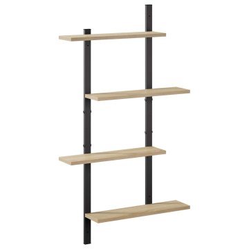 Vidaxl Stenska polica Sonoma hrast 61 x 13.5 x 105.5 cm Iverna plošča