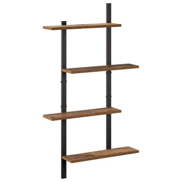 Vidaxl Stenska polica Star les 61 x 13.5 x 105.5 cm Iverna plošča