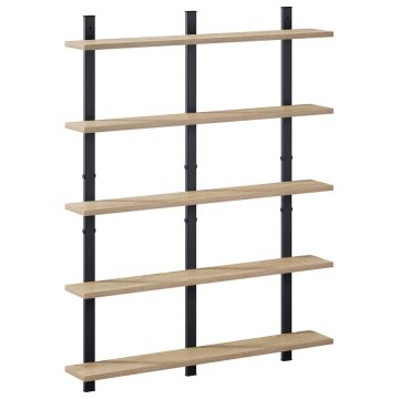 Vidaxl Stenska polica Sonoma hrast 79.5 x 13.5 x 102 cm Inženirski les