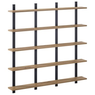 Vidaxl Stenska polica Artisan hrast 102 x 13,5 x 102 cm Inženirski les