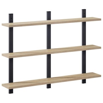 Vidaxl Stenska polica Sonoma hrast 79.5 x 13.5 x 58 cm Inženirski les