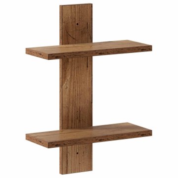 Vidaxl Stenska polica Star les 30 x 13.5 x 43 cm Iverna plošča