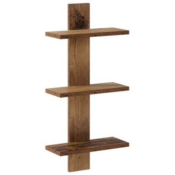 Vidaxl Stenska polica Star les 30 x 13.5 x 64.5 cm Iverna plošča