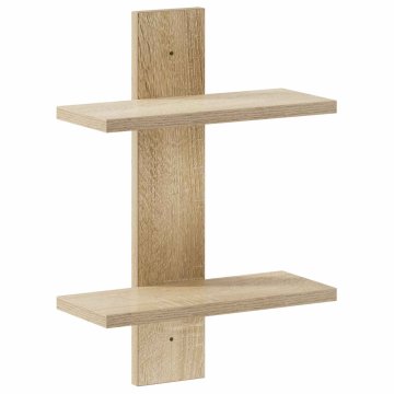 Vidaxl Stenska polica Sonoma hrast 30 x 13,5 x 43 cm Iverna plošča