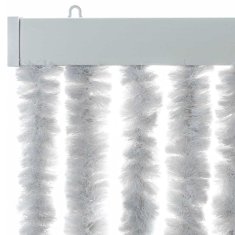 Vidaxl Zavesa proti mrčesu siva 56x185 cm šenilja
