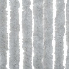 Vidaxl Zavesa proti mrčesu siva 56x185 cm šenilja