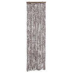 Vidaxl Zavesa proti mrčesu rjava in bela 56x200 cm šenilja