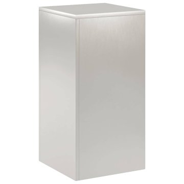 Vidaxl Stojalo za rastline Srebrna 30 x 30 x 60 cm Jeklo