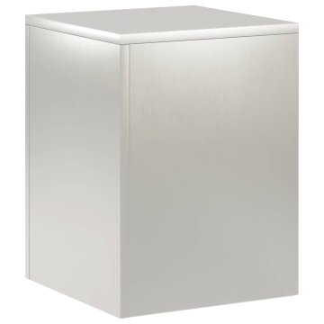 Vidaxl Stojalo za rastline Srebrna 30 x 30 x 40 cm Jeklo