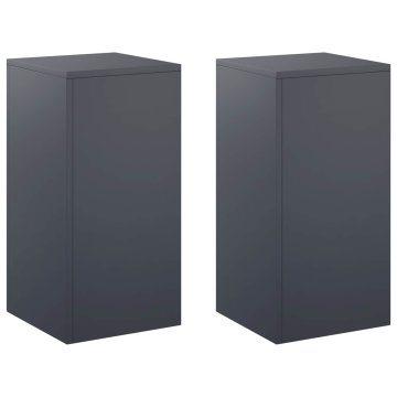 Vidaxl Stojalo za rastline 2 pcs Antracit 30 x 30 x 60 cm