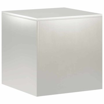 Vidaxl Stojalo za rastline Srebrna 40 x 40 x 40 cm Jeklo