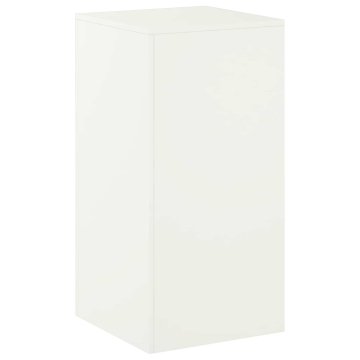 Vidaxl Stojalo za rastline Bela 40 x 40 x 80 cm Jeklo