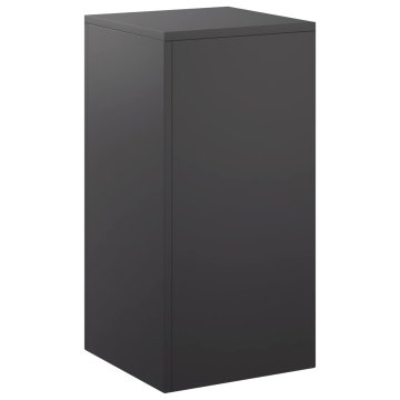 Vidaxl Stojalo za rastline Črna 30 x 30 x 60 cm Jeklo