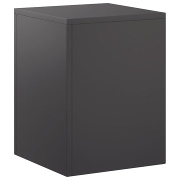 Vidaxl Stojalo za rastline Črna 30 x 30 x 40 cm Jeklo
