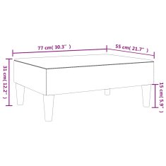 Vidaxl Stolček za noge temno zelen 77x55x31 cm žamet