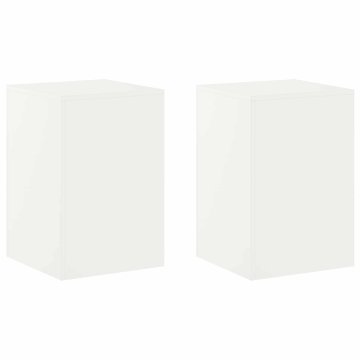 Vidaxl Stojalo za rastline 2 pcs Bela 40 x 40 x 60 cm Jeklo