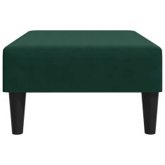 Vidaxl Stolček za noge temno zelen 77x55x31 cm žamet