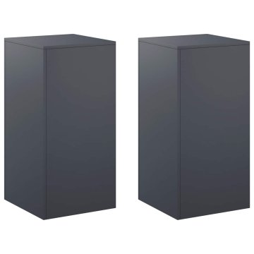 Vidaxl Stojalo za rastline 2 kos Antracit 40 x 40 x 80 cm