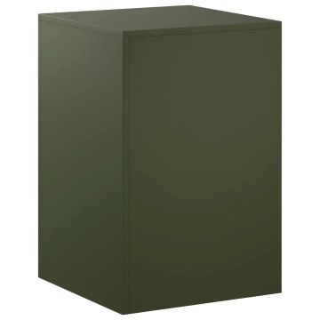 Vidaxl Stojalo za rastline Olivno zelena 40 x 40 x 60 cm