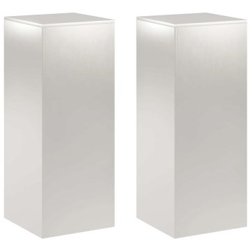 Vidaxl Stojalo za rastline 2 kos Srebrna 40 x 40 x 100 cm Jeklo