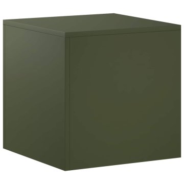 Vidaxl Stojalo za rastline Olivno zelena 40 x 40 x 40 cm