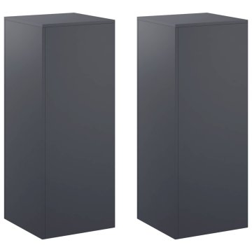 Vidaxl Stojalo za rastline 2 kos Antracit 40 x 40 x 100 cm