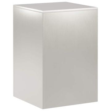 Vidaxl Stojalo za rastline Srebrna 40 x 40 x 60 cm Jeklo