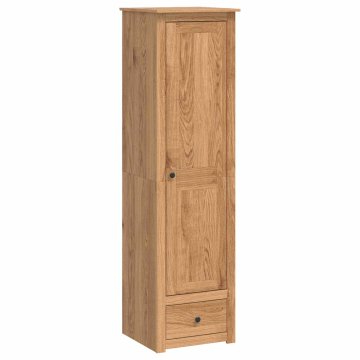 Vidaxl Garderobna omara PANAMA Med 51 x 50 x 185 cm Trdna borovina
