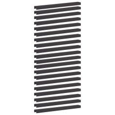 Vidaxl Pokrivni profil za vrtno obrobo 20 kos 100 x 10 x 5 cm Jeklo