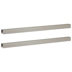 Vidaxl Pokrivni profil za vrtno obrobo 2 kos 100 x 5 x 5 cm