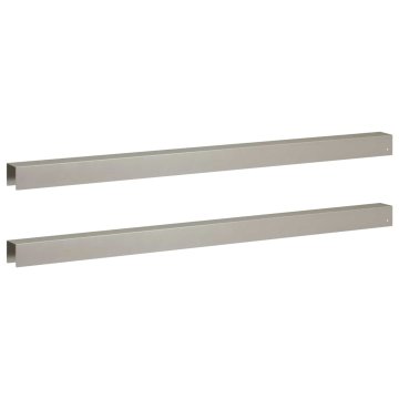 Vidaxl Pokrivni profil za vrtno obrobo 2 kos 100 x 5 x 5 cm