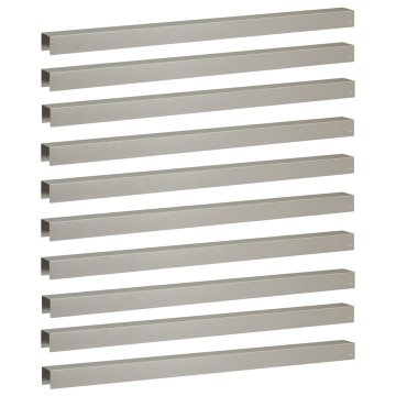 Vidaxl Pokrivni profil za vrtno obrobo 10 kos 100 x 6 x 5 cm