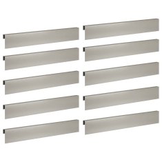 Vidaxl Pokrivni profil za vrtno obrobo 10 kos 100 x 5 x 15 cm