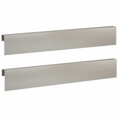 Vidaxl Pokrivni profil za vrtno obrobo 2 kos 100 x 5 x 15 cm