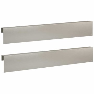 Vidaxl Pokrivni profil za vrtno obrobo 2 kos 100 x 5 x 15 cm