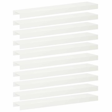 Vidaxl Pokrivni profil za vrtno obrobo 10 kos 100 x 20 x 5 cm Jeklo
