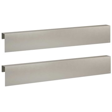 Vidaxl Pokrivni profil za vrtno obrobo 2 kos 100 x 6 x 15 cm